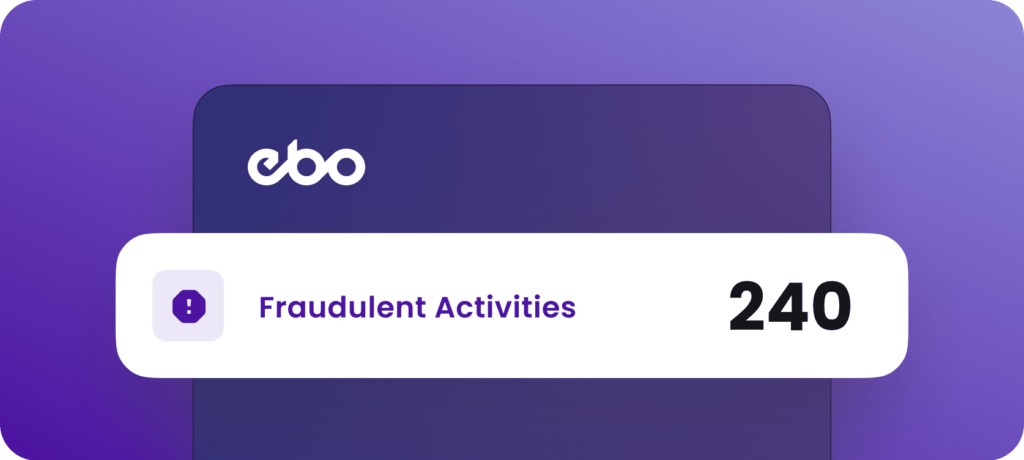 Frame 2-3 detect fraudulent banking activity with EBO's AI | AI In banking