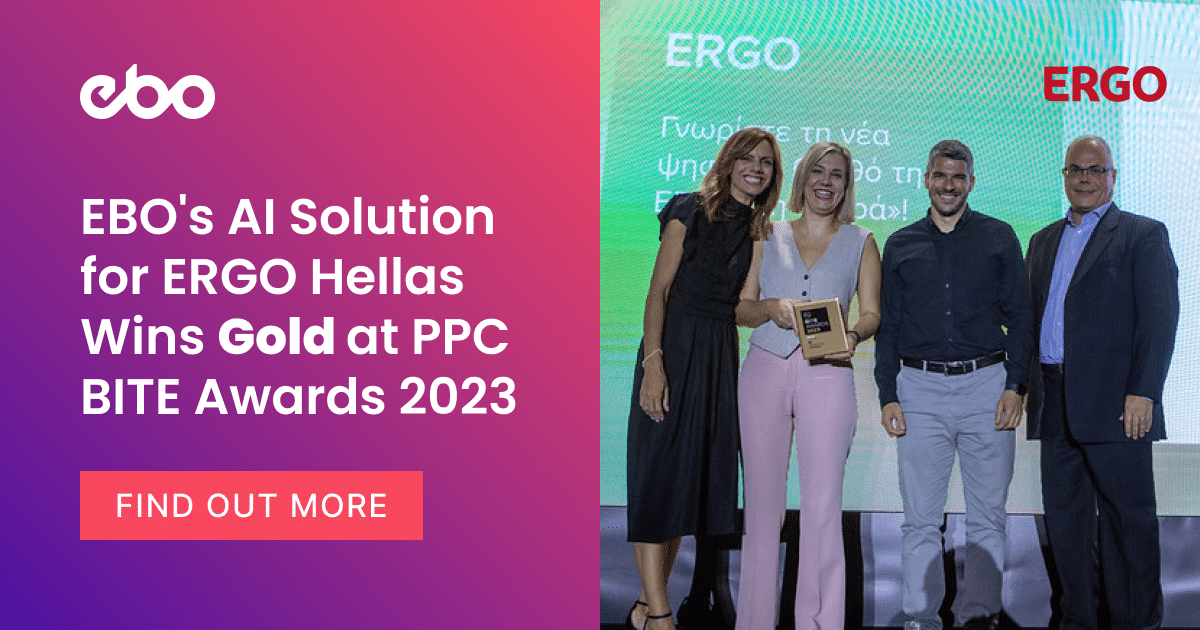 EBO's AI Solution for ERGO Hellas Wins Gold at PPC BITE Awards 2023